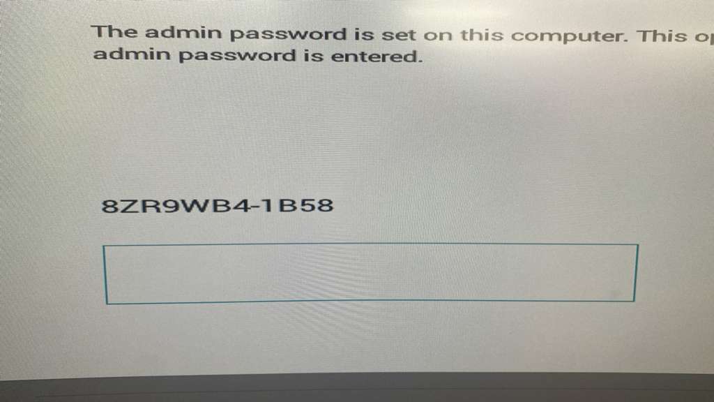 Dell 1B58 bios password removal