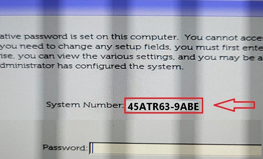 Dell A9BE bios password removal