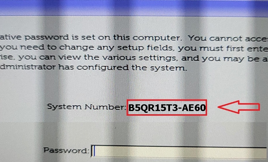 Dell AE60 bios password removal